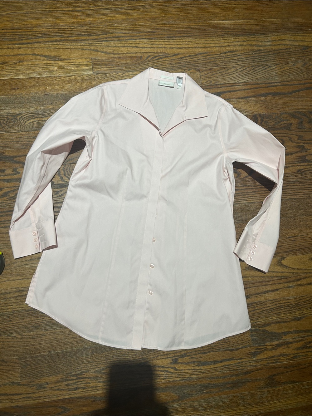 Chico's Light Pink Button-Down Shirt - Picture 3 of 11